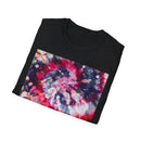 HARDCORE HARMONY: Smash Style Tie-Dye Vibe Unisex Softstyle T-Shirt, Party Wear, Music Festival Shirt, Summer Clothing, Gift for Him/Her