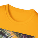 SMASH PARTY: Edgy quarter swirl vibe Tie-Dye Unisex T-Shirt - Boho Style, Summer Vibes, Festival Wear, Beach Party Outfit, Unique Gift Idea