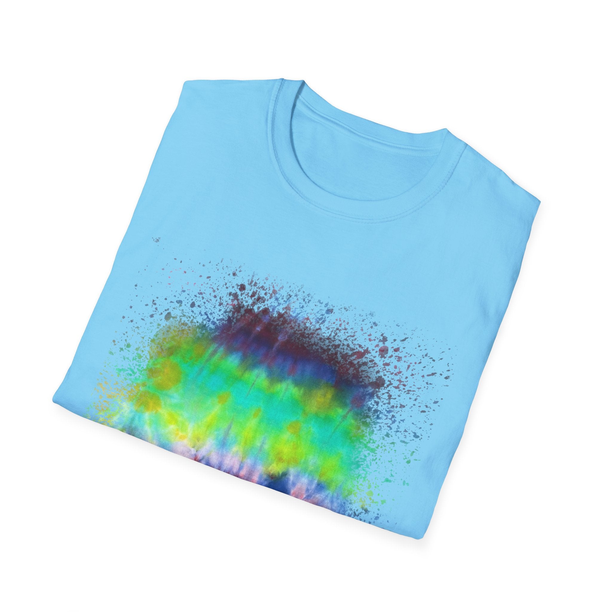 Sidewinder Showdown 2:  Vibrant Artistic Drip T-Shirt, Colorful Graphic Tee, Unisex Rainbow Shirt, Casual Wear, Gift for Art Lovers, Summer Fashion