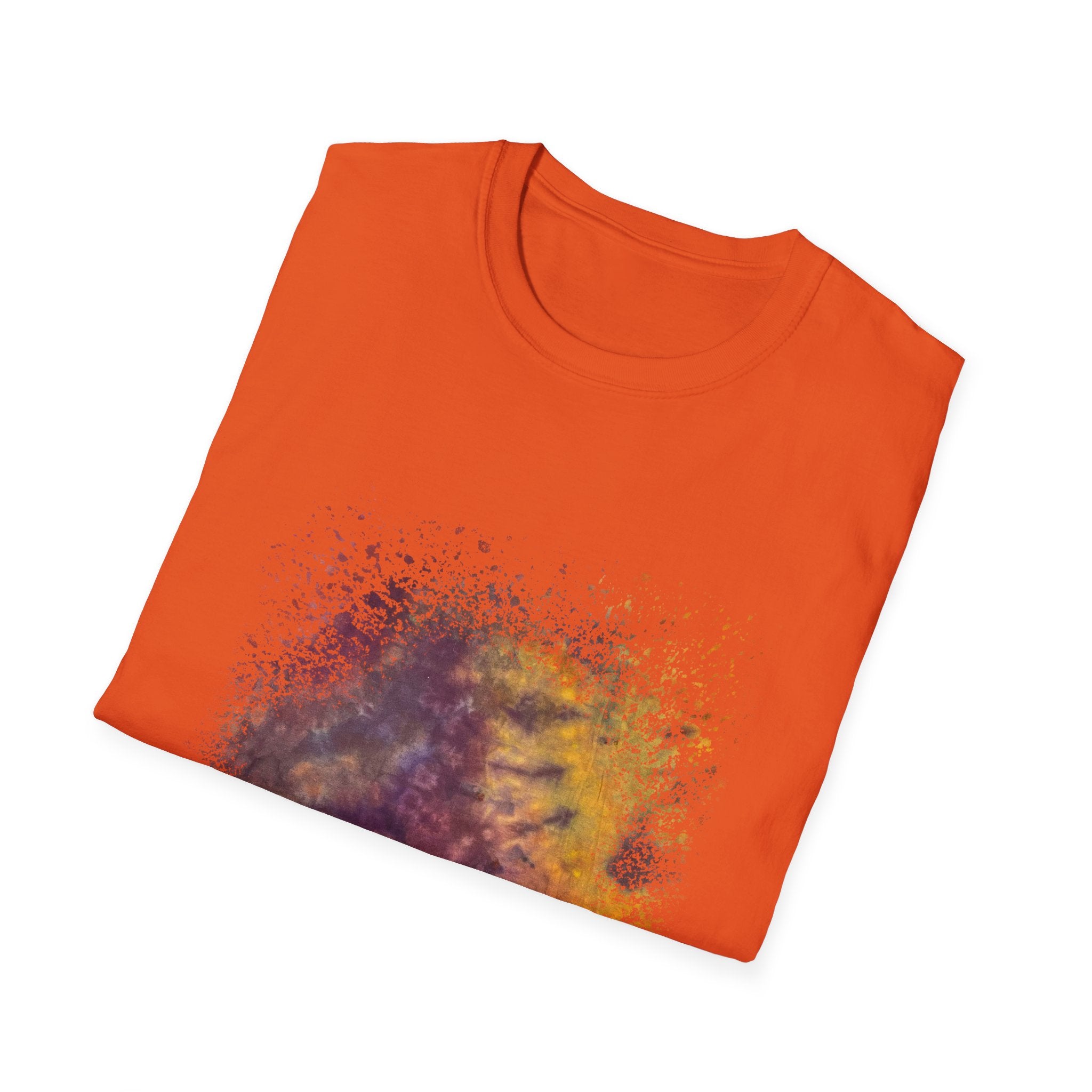 Amber Prerogative 2:  Colorful Splash Unisex Softstyle T-Shirt, Casual Wear, Gift for Art Lovers, Summer Fashion, Vibrant Graphic Tee
