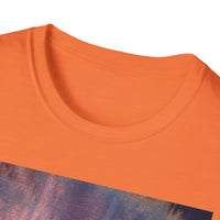 MOMENTUM: Northern Lights inspired, Edgy, Vibrant Tie-Dye Unisex T-Shirt, Softstyle Tee for Summer, Casual Wear, Fashion Statement, Gift for Friends, Festival Outfit, Relaxed Fit