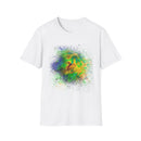 ANEMONE:  Cosmic, vibrant Tie-Dye Unisex Softstyle T-Shirt, Casual Wear, Summer Festival Shirt, Comfortable Everyday Tee, Gift for Friends