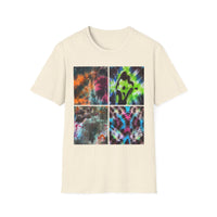 THE VICEROY: Unisex Tie-Dye collage T-Shirt, Vibrant Fashion Tee, Summer Wardrobe Essential, Festival Wear, Gift for Creative Souls, Casual Everyday Tee