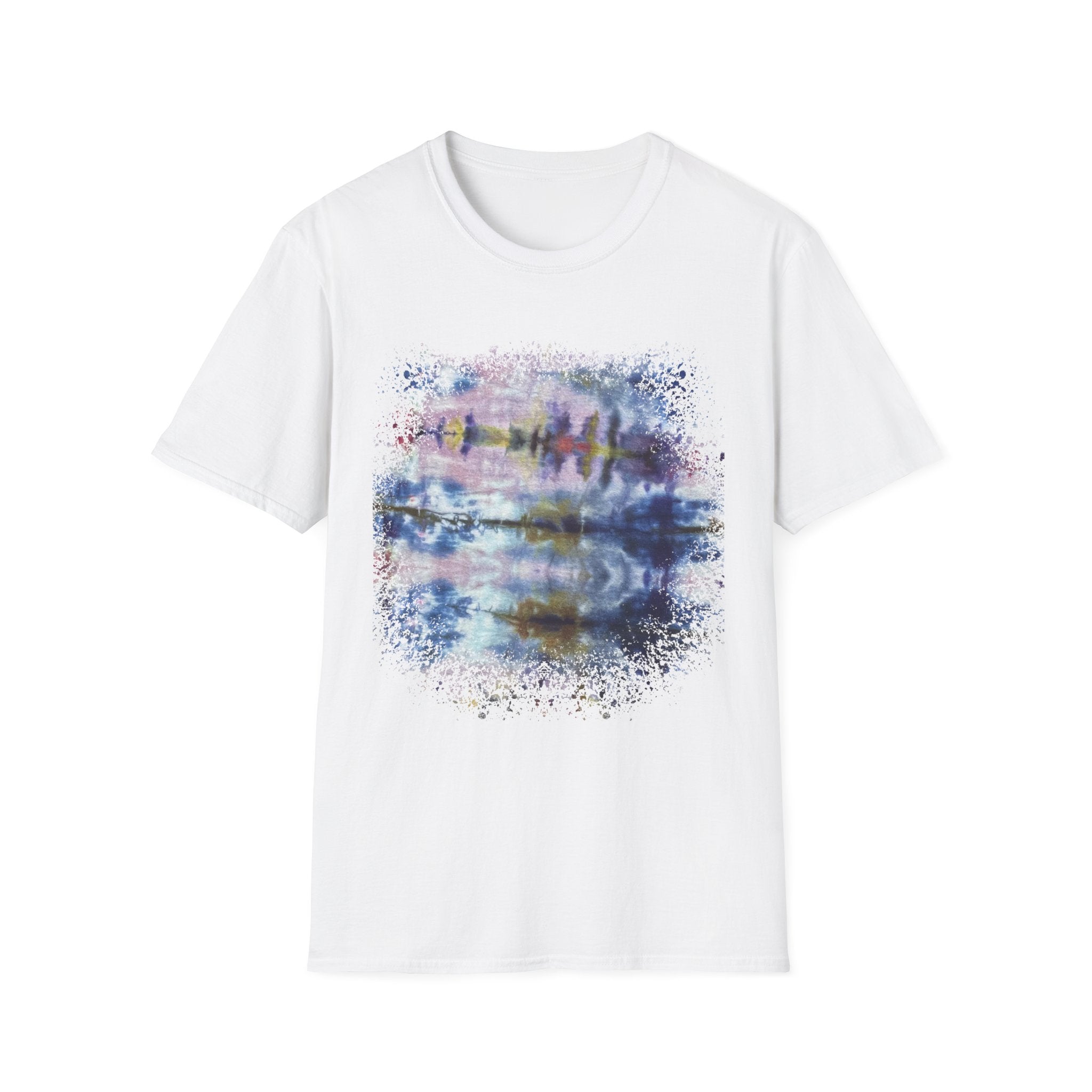 LILAC INFUSION:  Nature inspired Tie-Dye Unisex Softstyle T-Shirt - Boho Chic, Casual Wear, Summer Essential, Festival Outfit, Unique Gift