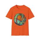 Whiplash 2:  Vibrant Spiral Tie-Dye Unisex T-Shirt, Soft Tee, Colorful Casual Tee, Summer Style shirt, Eco-friendly Gift, Festival Wear
