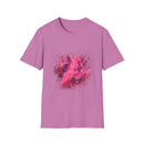 Magenta Madness 2:  Vibrant Splash T-Shirt: Unisex Softstyle, Art Enthusiast Gift, Casual Wear, Summer Apparel, Splash of Color, Vibrant Tee