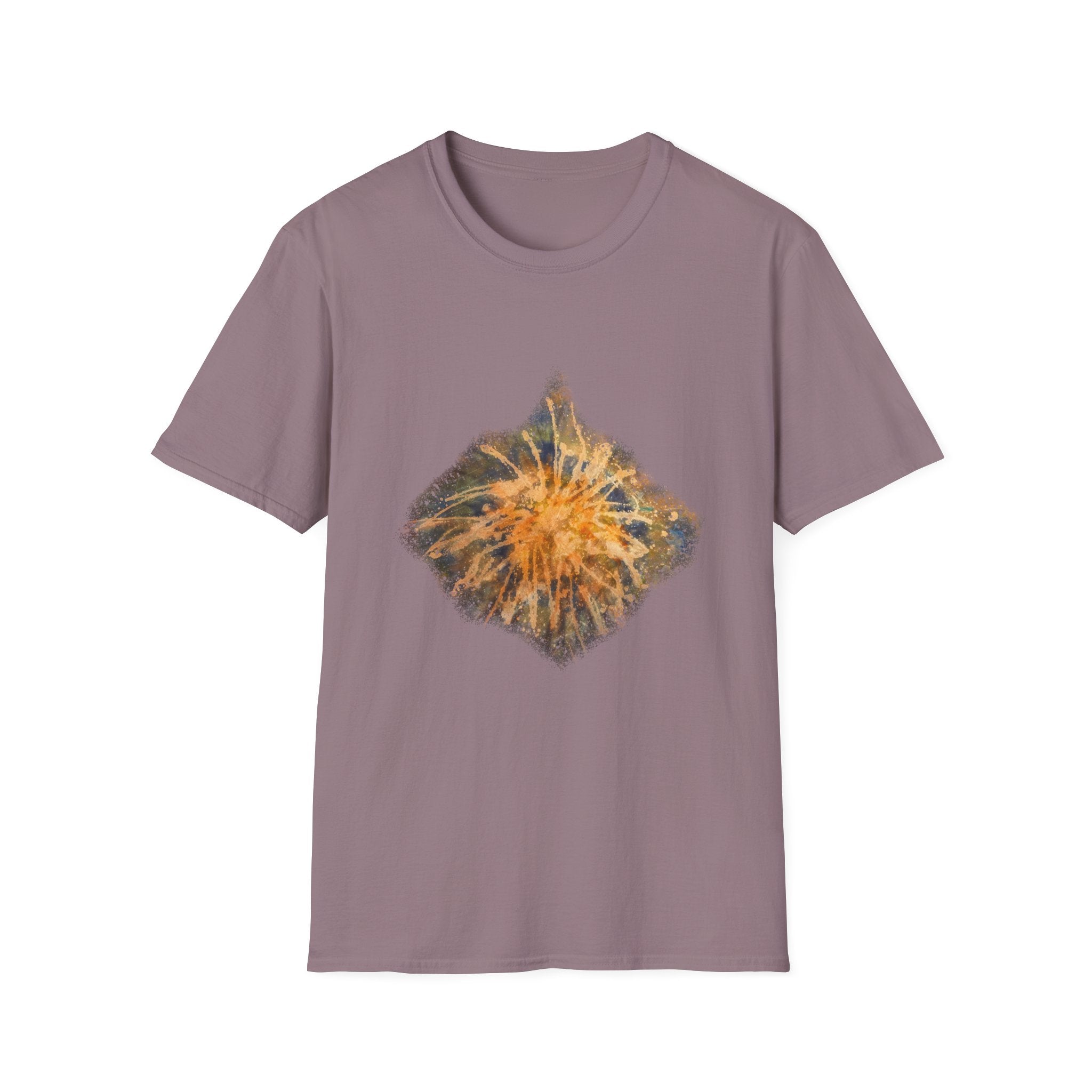 Eternal Starfire 2:  Boho Floral Snowy edge, Unisex T-Shirt - Cozy Casual Wear, Nature Lover Gift, Summer Vibes, Festival Attire, Everyday Comfort