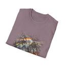 Asteroid Menace 2:  Artistic Abstract Unisex Softstyle T-Shirt | Trendy Graphic Tee, Casual Wear, Unique Fashion Gift, Art Lover Apparel, Everyday Comfort
