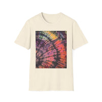 SMASH PARTY: Edgy quarter swirl vibe Tie-Dye Unisex T-Shirt - Boho Style, Summer Vibes, Festival Wear, Beach Party Outfit, Unique Gift Idea