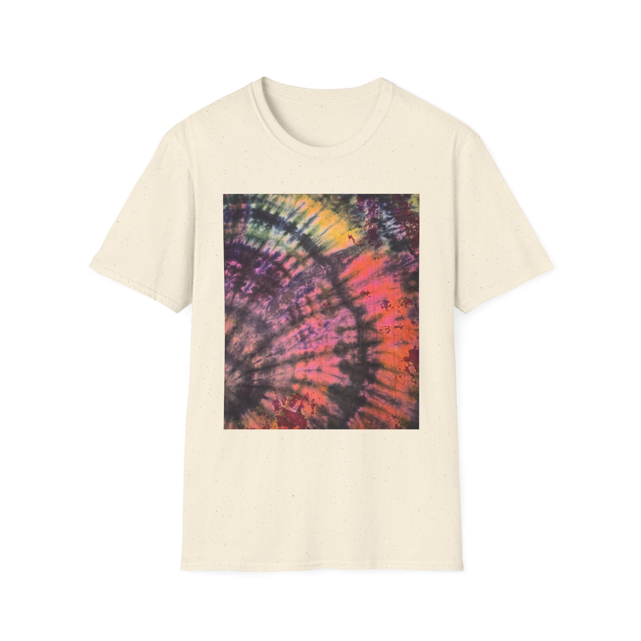 SMASH PARTY: Edgy quarter swirl vibe Tie-Dye Unisex T-Shirt - Boho Style, Summer Vibes, Festival Wear, Beach Party Outfit, Unique Gift Idea