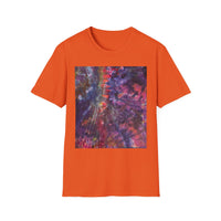 BOMBAY BLITZ:  Galactic Tie-Dye T-Shirt - Unisex Softstyle Tee, Boho Fashion, Festival Wear, Gift for Space Lovers, Casual Everyday Top