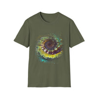 Temptation 2:  Colorful Spiral Art Unisex Softstyle T-Shirt, Casual Wear, Gift for Art Lovers, Eco-Friendly Tee, Summer Fashion