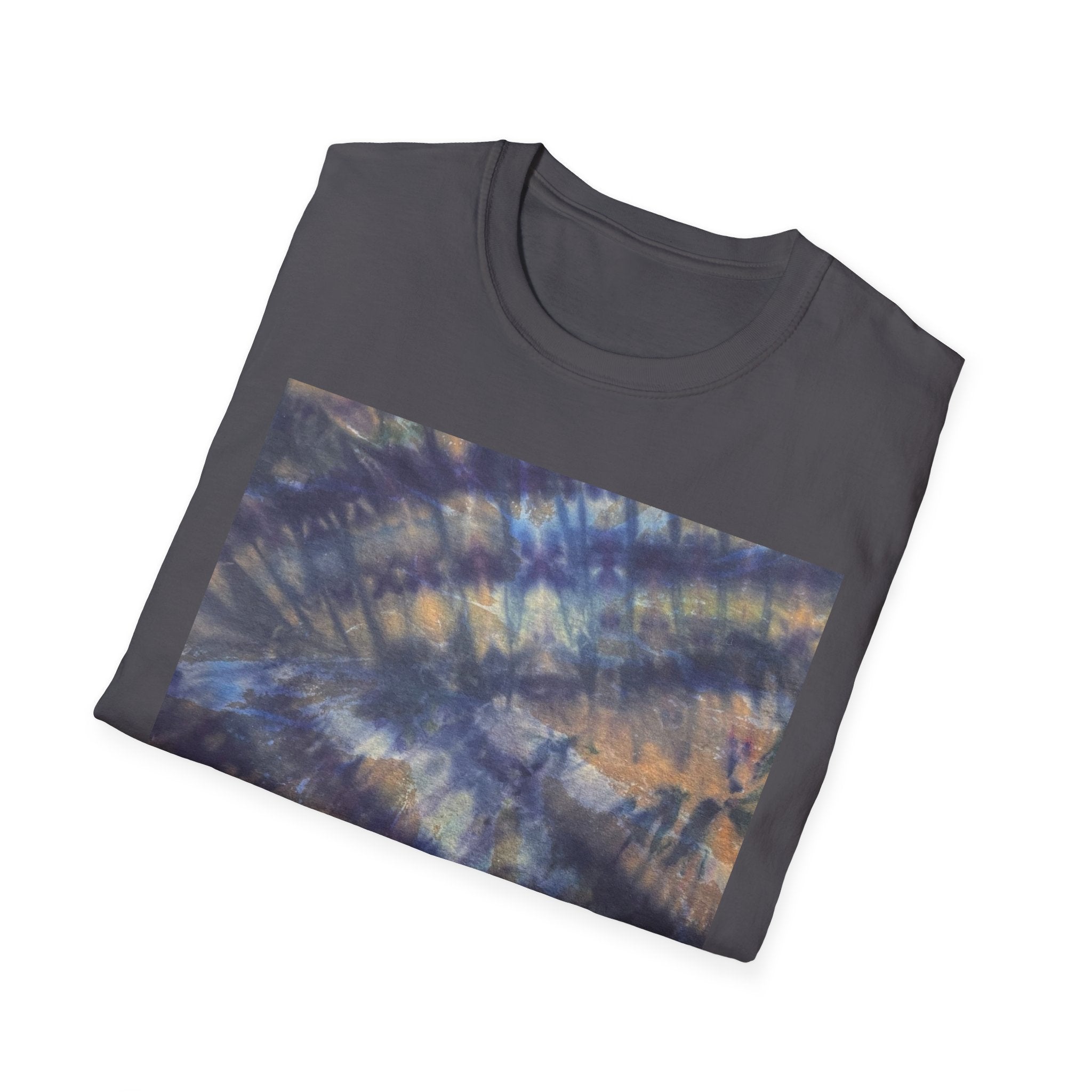 BLUE ON COPPER: Rebel Tie-Dye T-Shirt | Soft Cotton Tee, Festival Wear, Casual Outfit, Gift for Her, Eco-Friendly Apparel