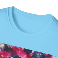 HARDCORE HARMONY: Smash Style Tie-Dye Vibe Unisex Softstyle T-Shirt, Party Wear, Music Festival Shirt, Summer Clothing, Gift for Him/Her