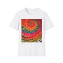 FUCHSIA FRENZY:  Vibrant fuchsia swirl, Tie-Dye T-Shirt, Boho Style Tee, Unisex Summer Shirt, Festival Outfit, Gift for Friends, Casual Wear