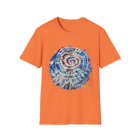 KINETIX:  Dream inspired, Spiritual Tie-Dye T-Shirt, Relaxed Vibes, Unisex Tee, Gift for Yoga Lovers, Bohemian Style, Festival Apparel