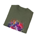 Fifth Dimension 2:  Cool Splash Art Unisex Softstyle T-Shirt, Colorful Tee, Casual Wear, Birthday Gift, Art Lover Shirt, Graphic Tee
