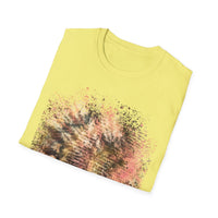 CAT SCRATCH FEVER:  Scratchy fun  vibe, Abstract Tie-Dye Unisex Softstyle T-Shirt | Bohemian Vibe, Casual Wear, Gift for Friends, Summer Fashion, Nature Lover Tee