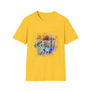 The Scramble 2:  Colorful Splash Unisex Softstyle T-Shirt, Casual Wear, Gift for Friends, Summer Fashion, Vibrant Art Tee