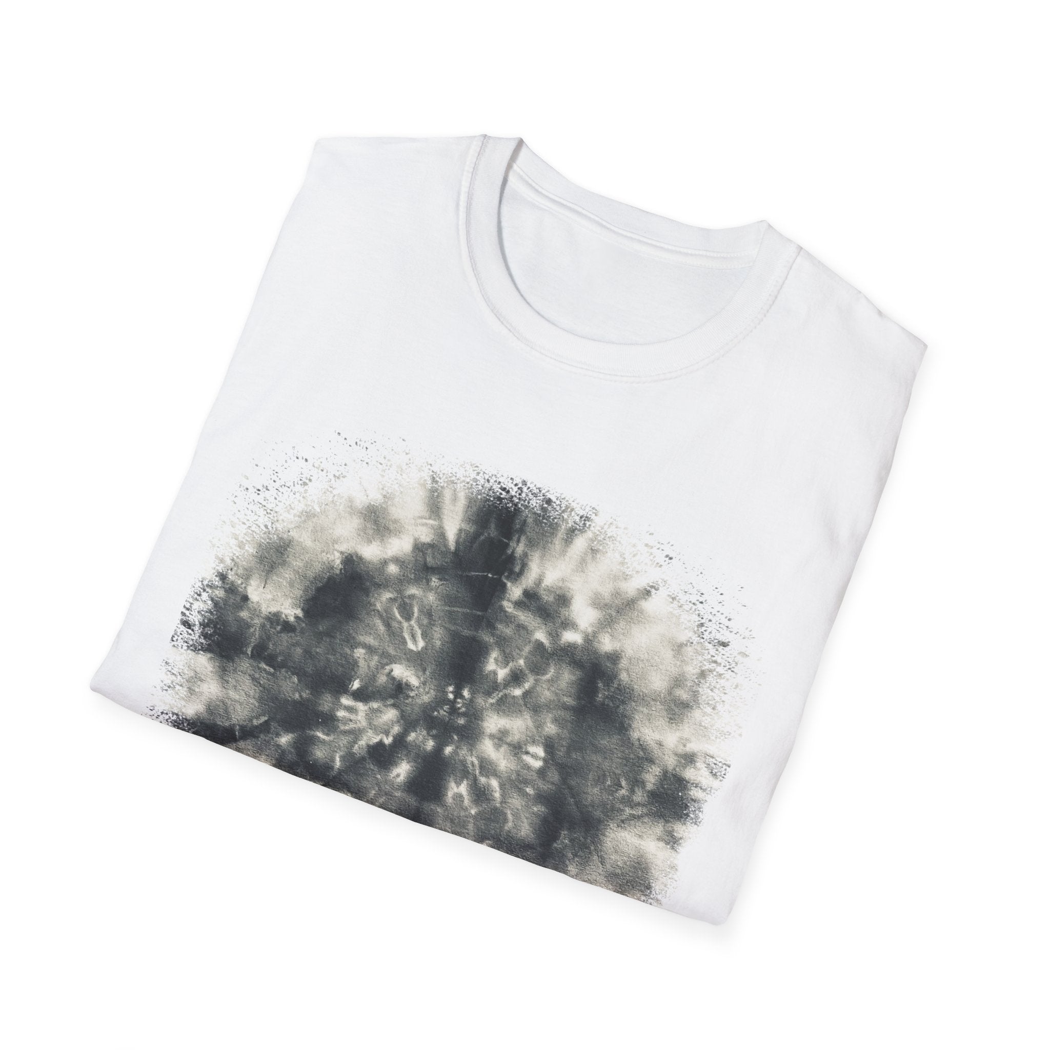 CROSS ROAD: Gritty, graphite style...  Trendy Tie-Dye Unisex Softstyle T-Shirt | Casual, Chic, Gift Idea, Festival Wear, Everyday Fashion