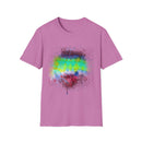 Sidewinder Showdown 2:  Vibrant Artistic Drip T-Shirt, Colorful Graphic Tee, Unisex Rainbow Shirt, Casual Wear, Gift for Art Lovers, Summer Fashion