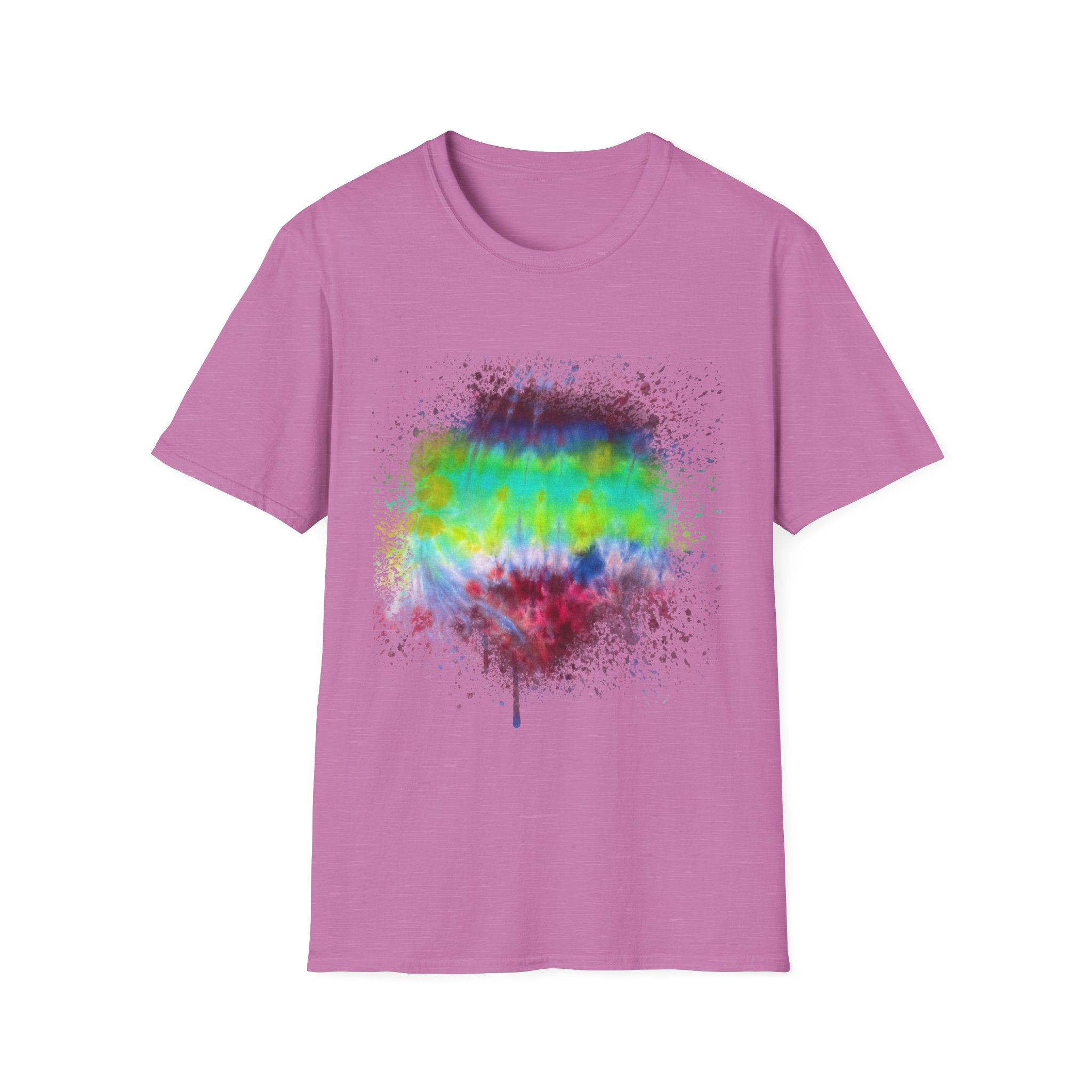 Sidewinder Showdown 2:  Vibrant Artistic Drip T-Shirt, Colorful Graphic Tee, Unisex Rainbow Shirt, Casual Wear, Gift for Art Lovers, Summer Fashion