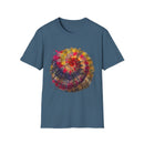 Desert Rose 2:  Vibrant Tie-Dye T-Shirt, Unisex Softstyle Tee, Boho Chic Shirt, Casual Wear, Perfect for Summer Festivals, Gift for Friends