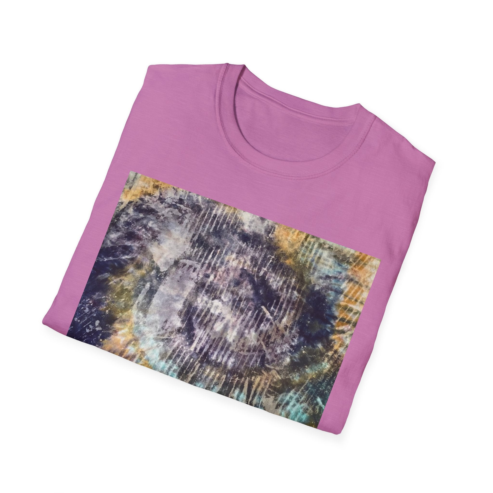 RENEGADE: Edgy, grungy, scratchy Swirl Tie-Dye T-Shirt, Unisex Casual Tee, Retro Vibe Shirt, Summer Style Top, Gift for Music Festivals, Tie-Dye Lover's Apparel