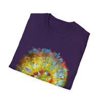 Habanero Helix 2:  Vibrant Tie-Dye Unisex T-Shirt, Retro Graphic Tee, Casual Wear, Unique Gift, Festival Fashion, Summer Apparel