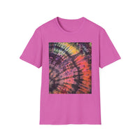SMASH PARTY: Edgy quarter swirl vibe Tie-Dye Unisex T-Shirt - Boho Style, Summer Vibes, Festival Wear, Beach Party Outfit, Unique Gift Idea