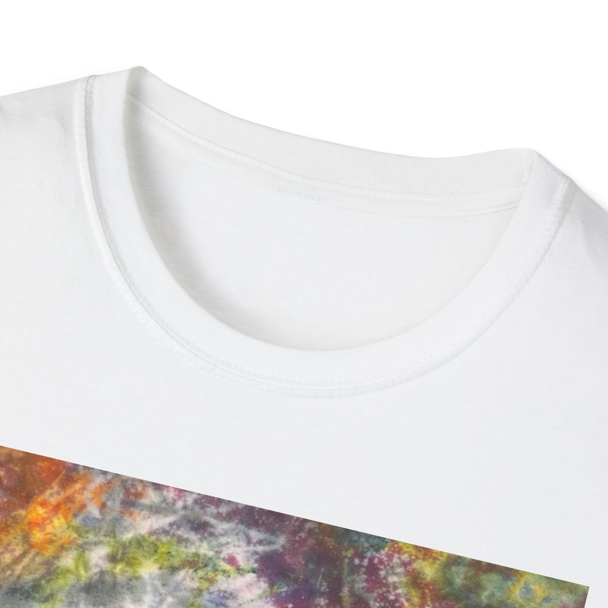 CORNUCOPIA:  Grunge style tie dye, Unisex Softstyle T-Shirt