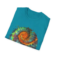 Whiplash 2:  Vibrant Spiral Tie-Dye Unisex T-Shirt, Soft Tee, Colorful Casual Tee, Summer Style shirt, Eco-friendly Gift, Festival Wear