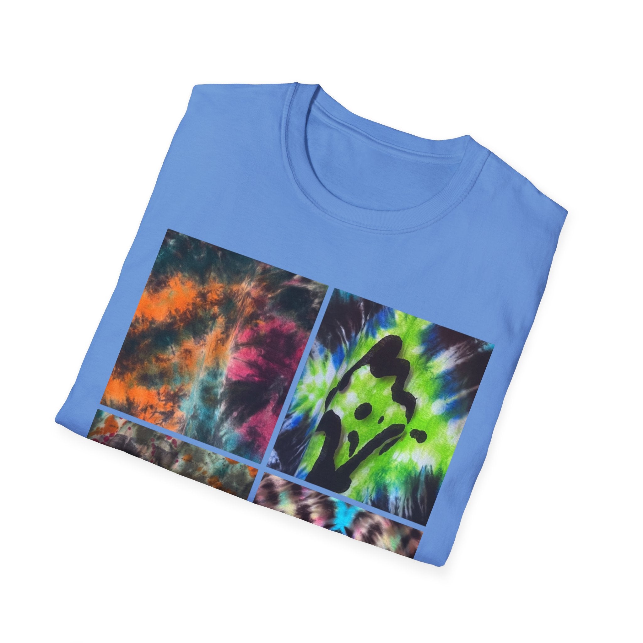 THE VICEROY: Unisex Tie-Dye collage T-Shirt, Vibrant Fashion Tee, Summer Wardrobe Essential, Festival Wear, Gift for Creative Souls, Casual Everyday Tee