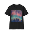 MOMENTUM: Northern Lights inspired, Edgy, Vibrant Tie-Dye Unisex T-Shirt, Softstyle Tee for Summer, Casual Wear, Fashion Statement, Gift for Friends, Festival Outfit, Relaxed Fit