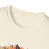 SAND DOLLAR DREAM: Ocean inspired Vibrant Tie-Dye Unisex T-Shirt, Boho Tee, Summer Shirt, Festival Wear, Unique Gift for Music Lovers