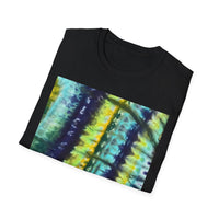 ALLIGATOR ALLEY: Reptile inspired, Vibrant Tie-Dye Unisex T-Shirt, Boho Style Tee, Summer Outfit, Festival Wear, Gift for Her, Unique Graphic Shirt