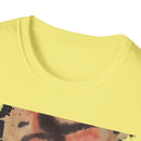 PEACE: Graffiti Tie Dye Unisex Softstyle T-Shirt, Casual Graphic Tee, Streetwear Shirt, Gift for Peace Lovers, Trendy Everyday Wear