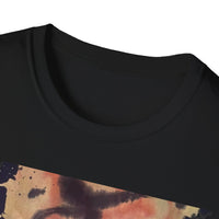 PEACE: Graffiti Tie Dye Unisex Softstyle T-Shirt, Casual Graphic Tee, Streetwear Shirt, Gift for Peace Lovers, Trendy Everyday Wear