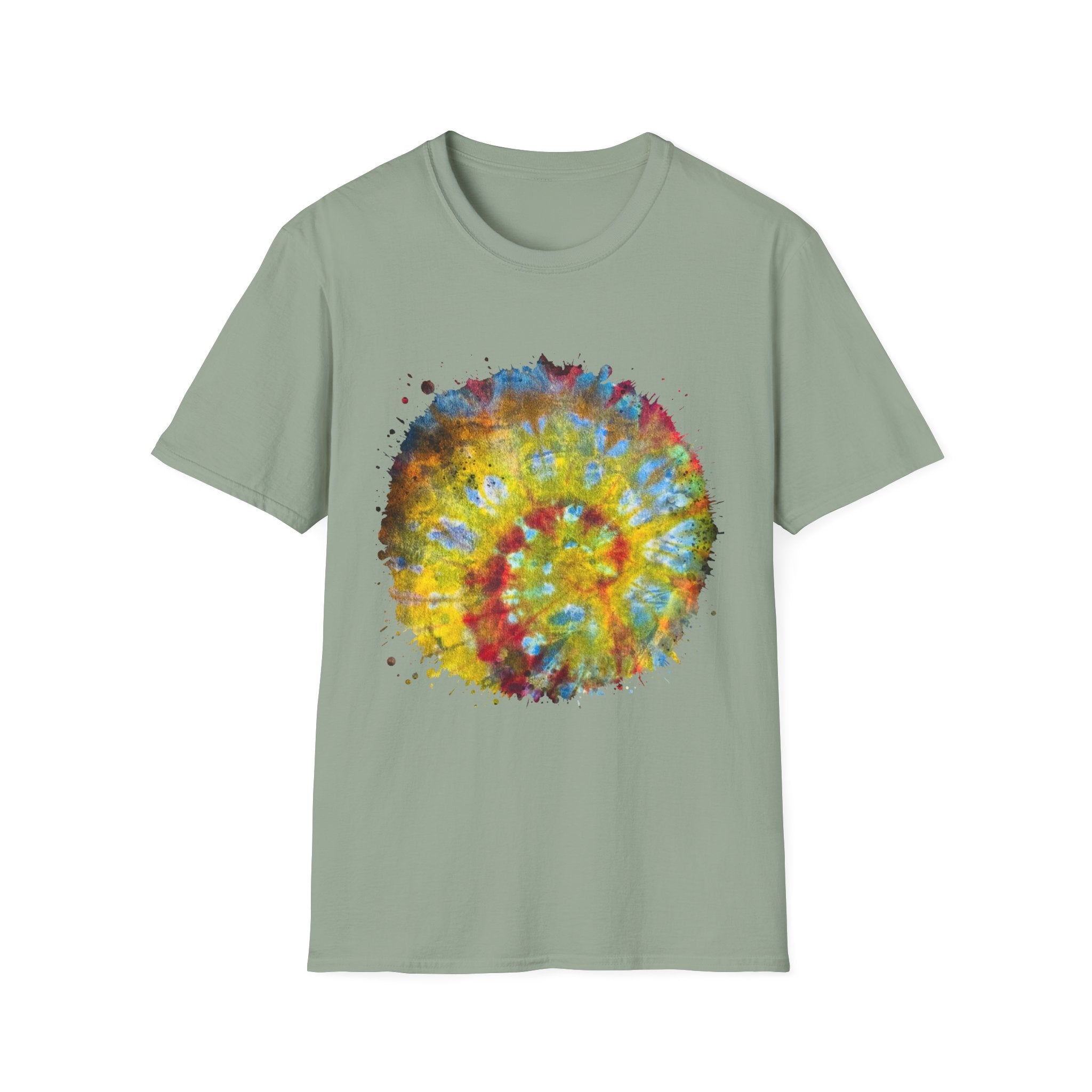 Habanero Helix 2:  Vibrant Tie-Dye Unisex T-Shirt, Retro Graphic Tee, Casual Wear, Unique Gift, Festival Fashion, Summer Apparel