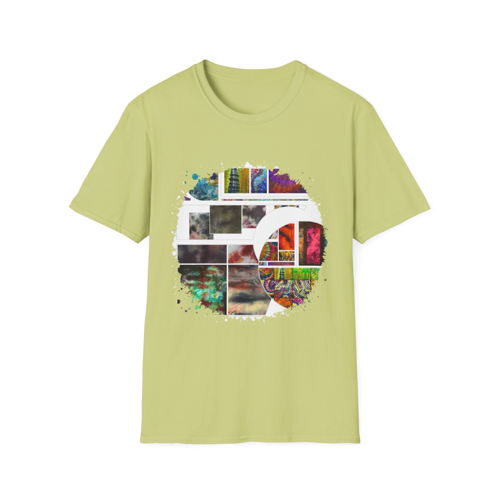 The Dilemma 2:  Colorful Collage Unisex Softstyle T-Shirt - Vibrant Art Tee, Casual Wear, Unique Gift, Graphic Tee, Everyday Essentials, Trendy Fashion