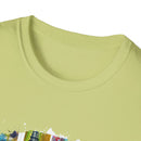 The Dilemma 2:  Colorful Collage Unisex Softstyle T-Shirt - Vibrant Art Tee, Casual Wear, Unique Gift, Graphic Tee, Everyday Essentials, Trendy Fashion