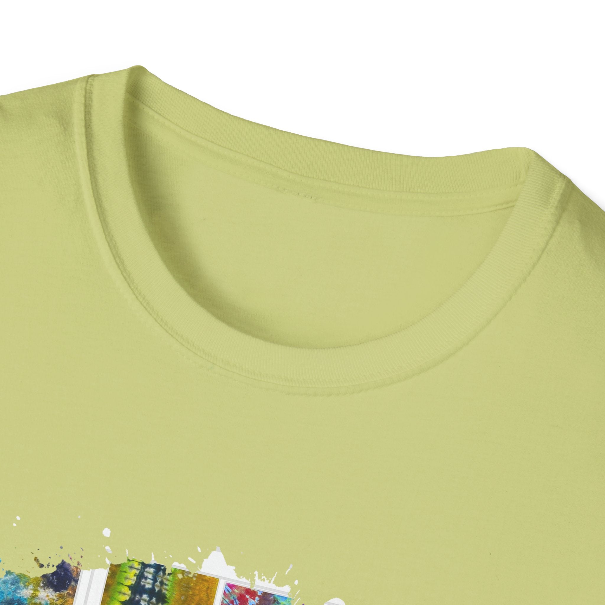 The Dilemma 2:  Colorful Collage Unisex Softstyle T-Shirt - Vibrant Art Tee, Casual Wear, Unique Gift, Graphic Tee, Everyday Essentials, Trendy Fashion