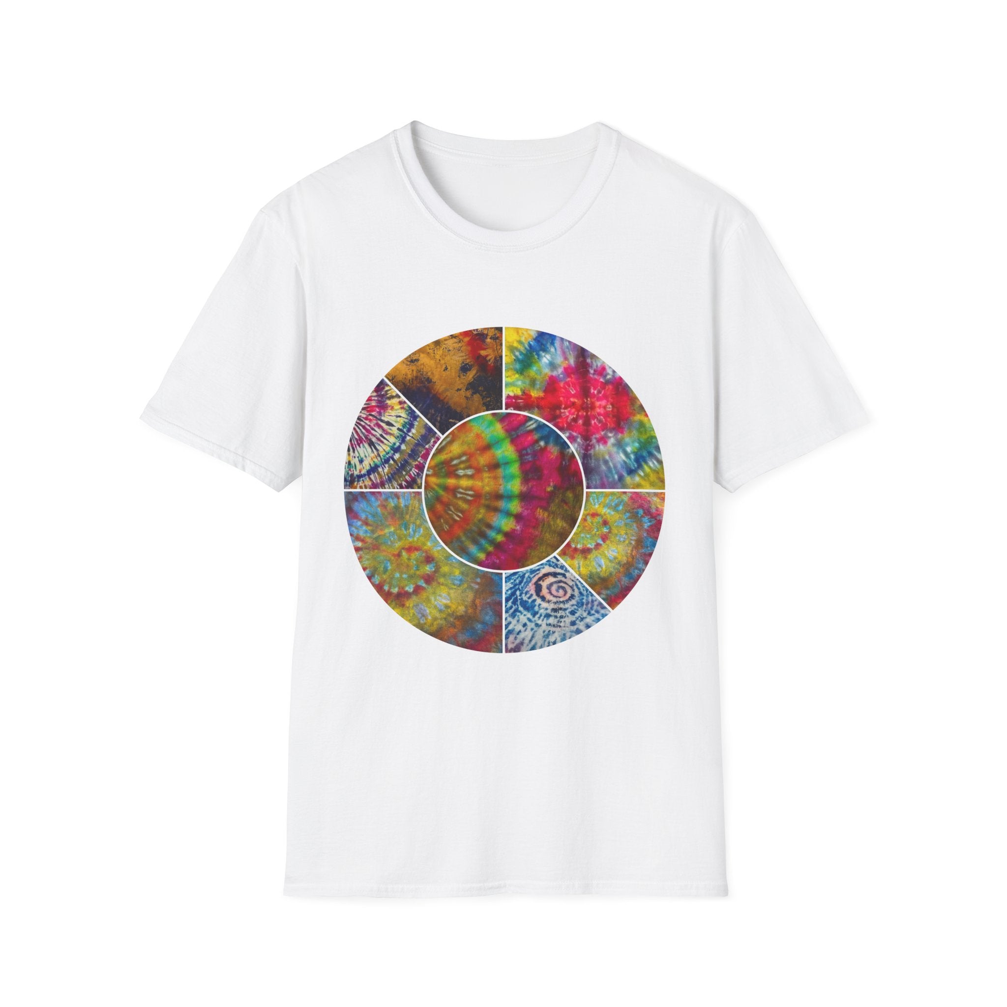 Synchronicity 2:  Colorful Tie-Dye Unisex T-Shirt, Boho Chic Tees, Summer Vibes Shirt, Festival Wear, Gift for Friends, Relaxed Fit Tops