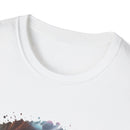 Bravado 2:  Colorful Tie-Dye Unisex Softstyle T-Shirt with Abstract Design, Perfect for Festivals, Casual Outings, Relaxed Days, Summer Vibes, and Gifts