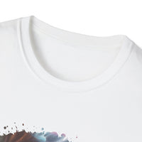 Bravado 2:  Colorful Tie-Dye Unisex Softstyle T-Shirt with Abstract Design, Perfect for Festivals, Casual Outings, Relaxed Days, Summer Vibes, and Gifts