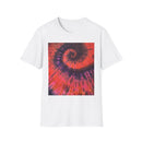 POWER BALL BLISS: Vibrant swirl Tie-Dye Unisex Softstyle T-Shirt, Summer Festival Tee, Bohemian Apparel, Gift for Friends, Unique Graphic Shirt