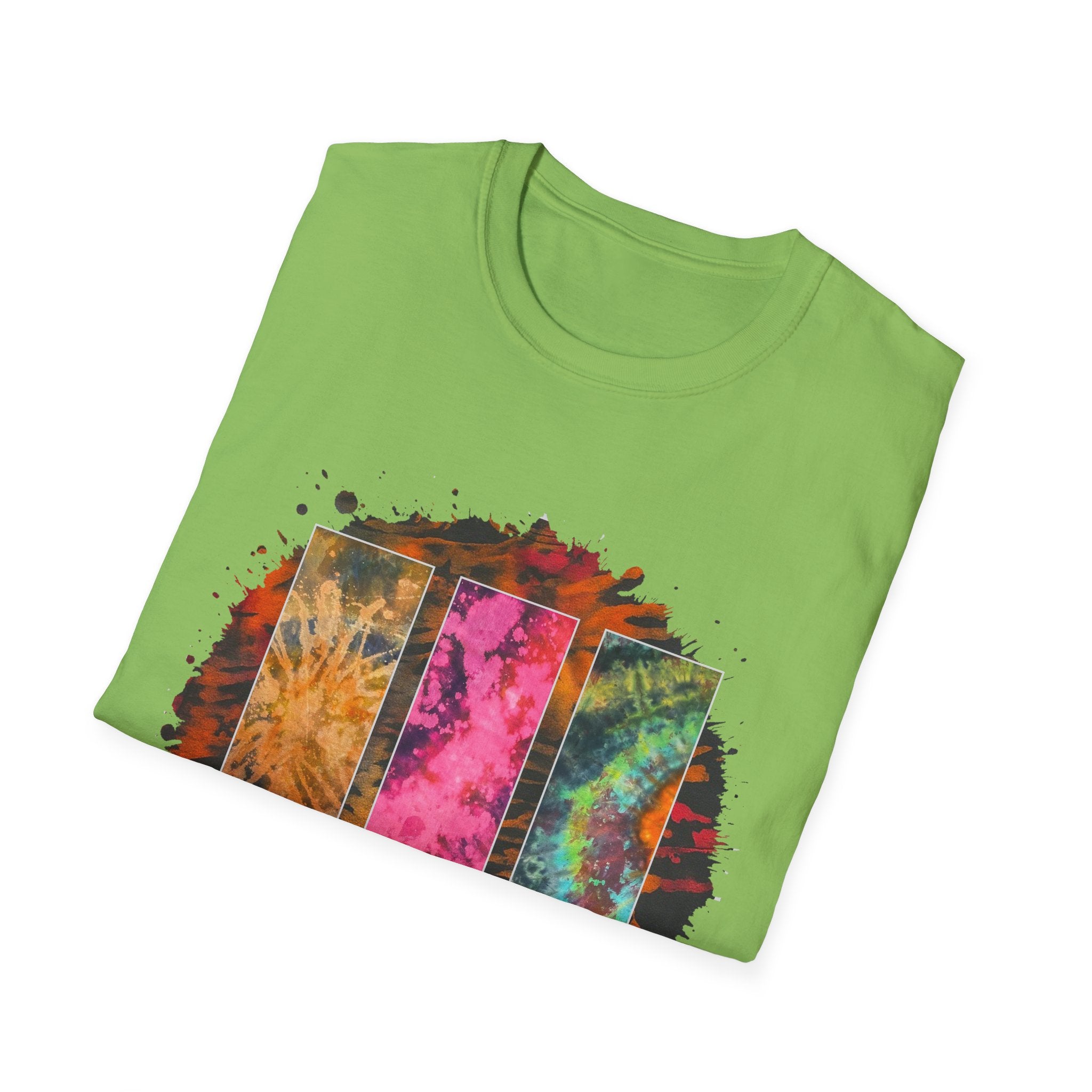 Firestone 2:  Vibrant Tie-Dye Unisex T-Shirt, Colorful Casual Tee, Summer Festival Shirt, Gift for Friends, Boho Style Apparel
