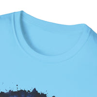 Cobalt Tornado 2:  Spiral Tie-Dye T-Shirt, Unisex Kaftan, Bohemian Tee, Beachwear, Summer Top, Festival Gear, Unique Gift