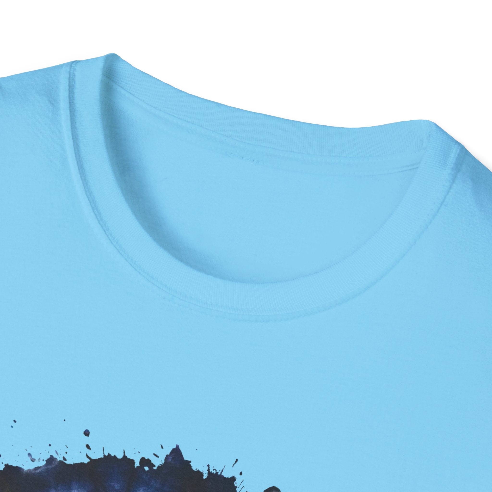 Cobalt Tornado 2:  Spiral Tie-Dye T-Shirt, Unisex Kaftan, Bohemian Tee, Beachwear, Summer Top, Festival Gear, Unique Gift