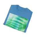 SWAMI: Soft, dreamy sea green/blue Tie-Dye Unisex T-Shirt, Festival Wear, Casual Style, Summer Vibes, Gift for Friends, Eco-Friendly Fashion